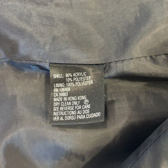 Tahari Tweed Black Womens ASL Arthur S Levine Jacket Zip Academia Classic SZ 12 - Picture 7 of 7